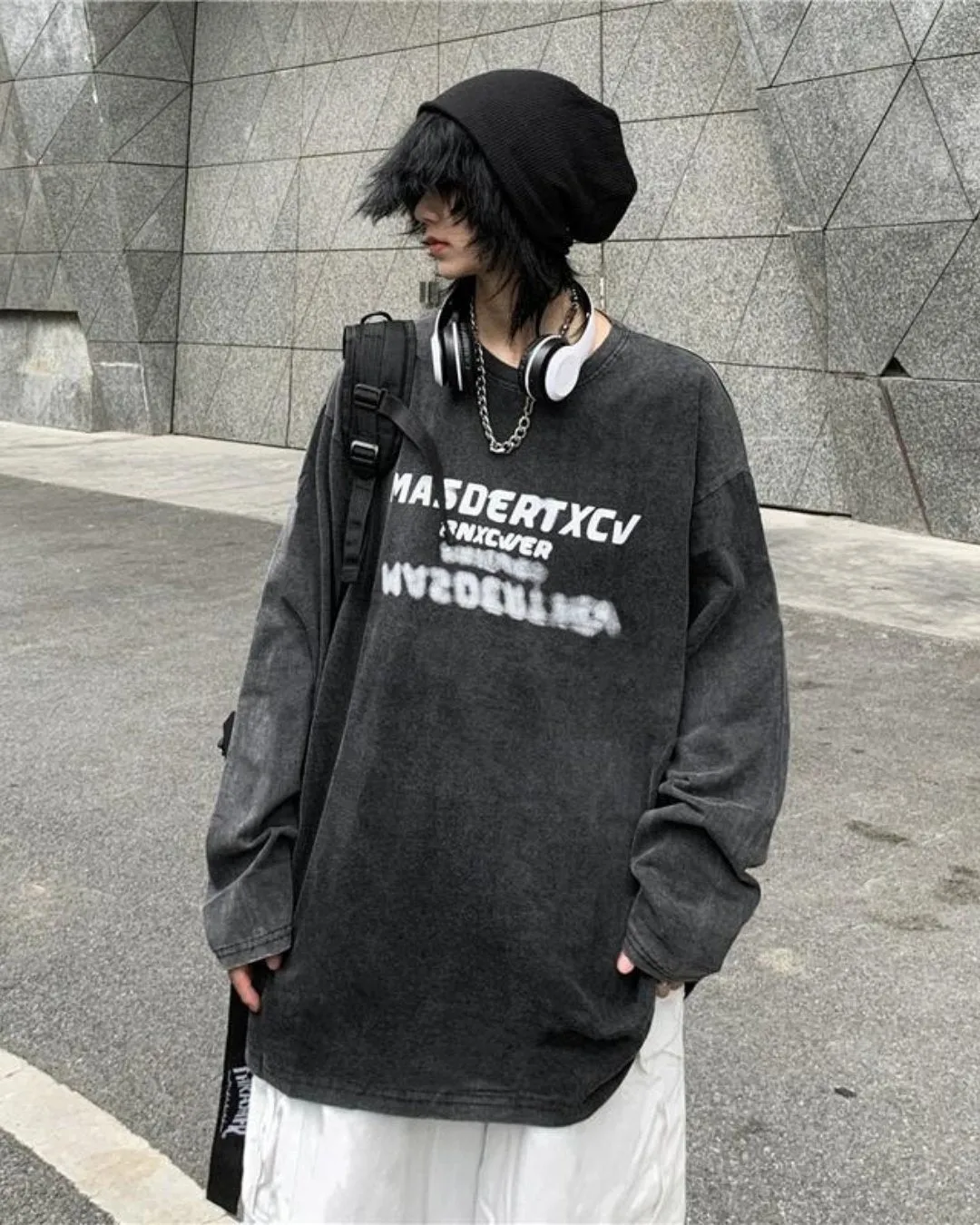 Retro Print Loose Tee MJM0010