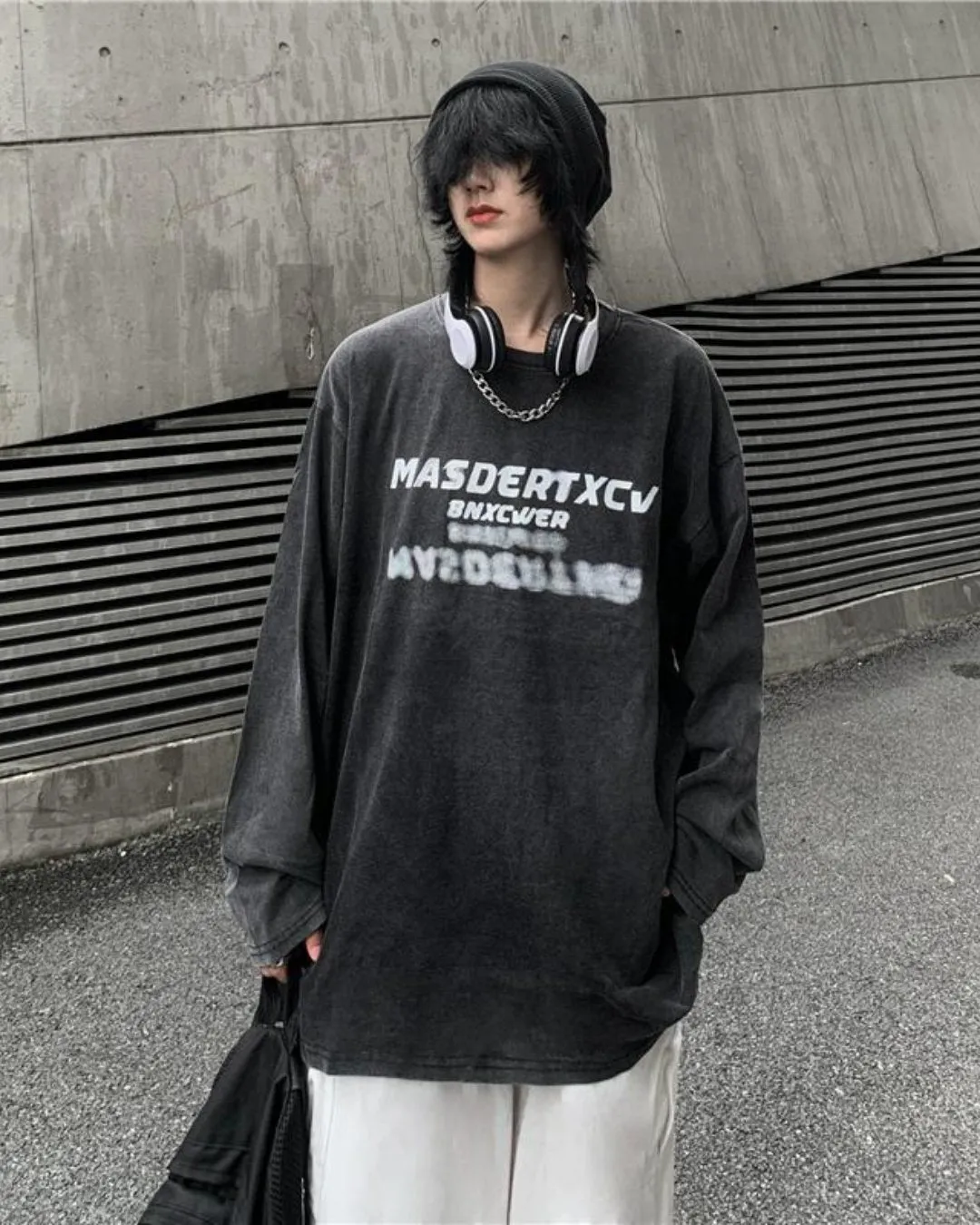 Retro Print Loose Tee MJM0010