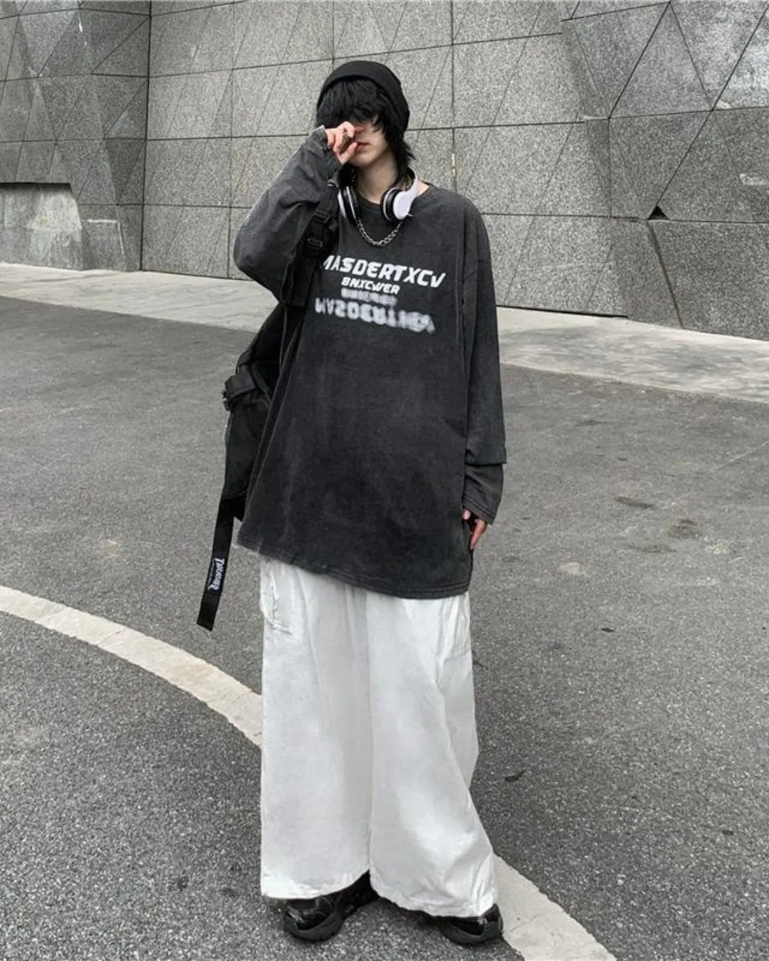 Retro Print Loose Tee MJM0010