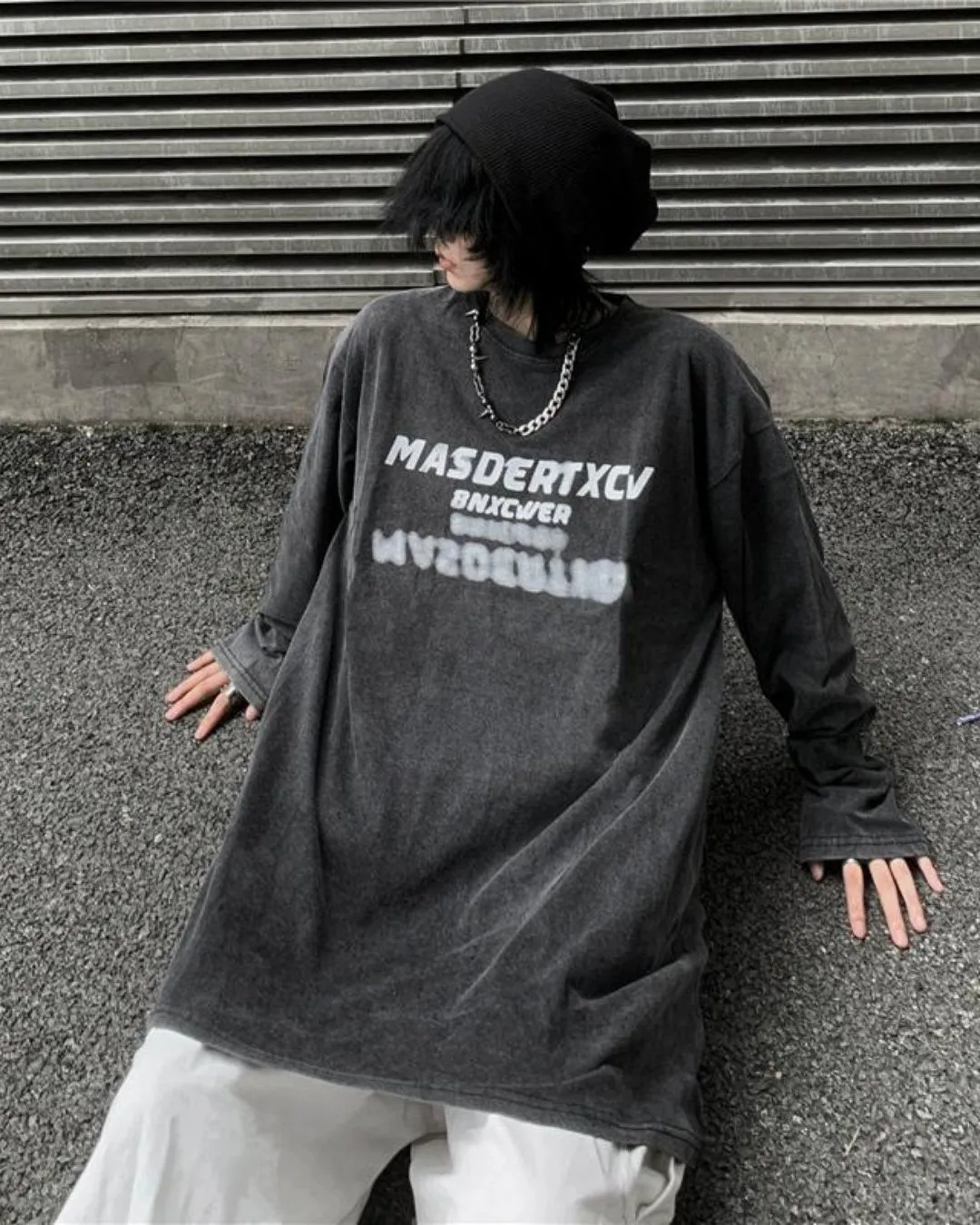 Retro Print Loose Tee MJM0010