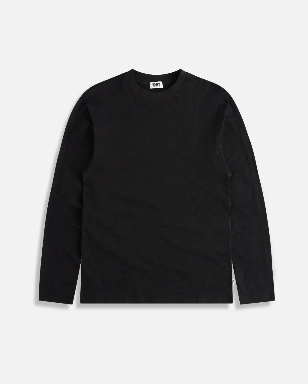 Reverse Seam Long Sleeve Tee - Black