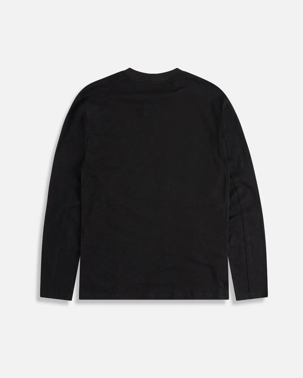 Reverse Seam Long Sleeve Tee - Black