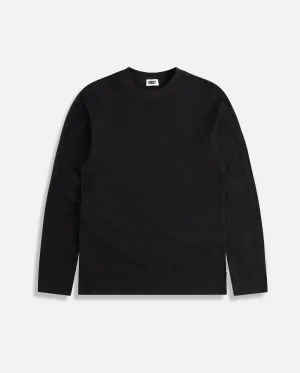 Reverse Seam Long Sleeve Tee - Black