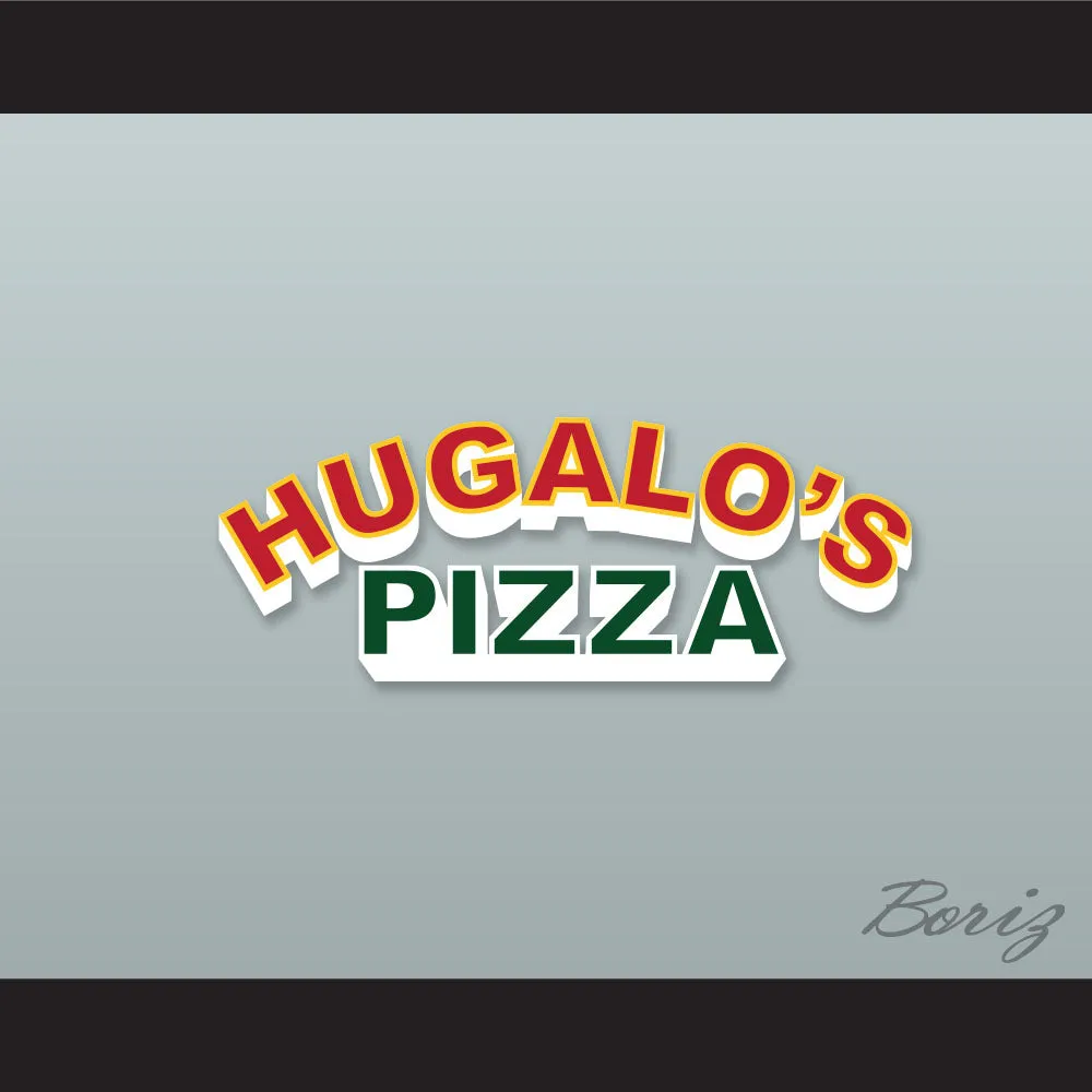 Ricky Bobby Hugalo's Pizza Logo 1 Black Polo Shirt