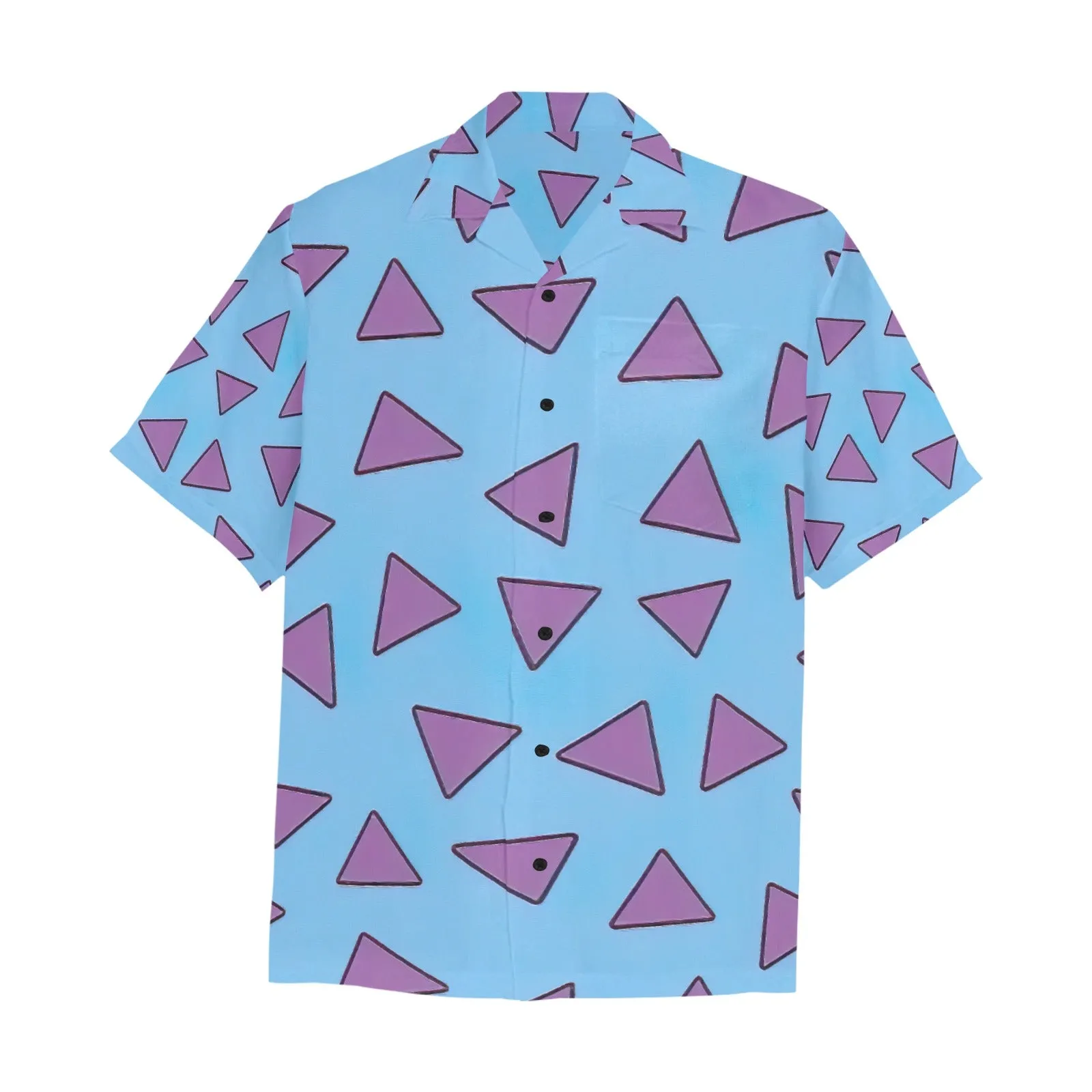 Rocko's Modern Life Print Hawaiian Shirt with Chest Pocket