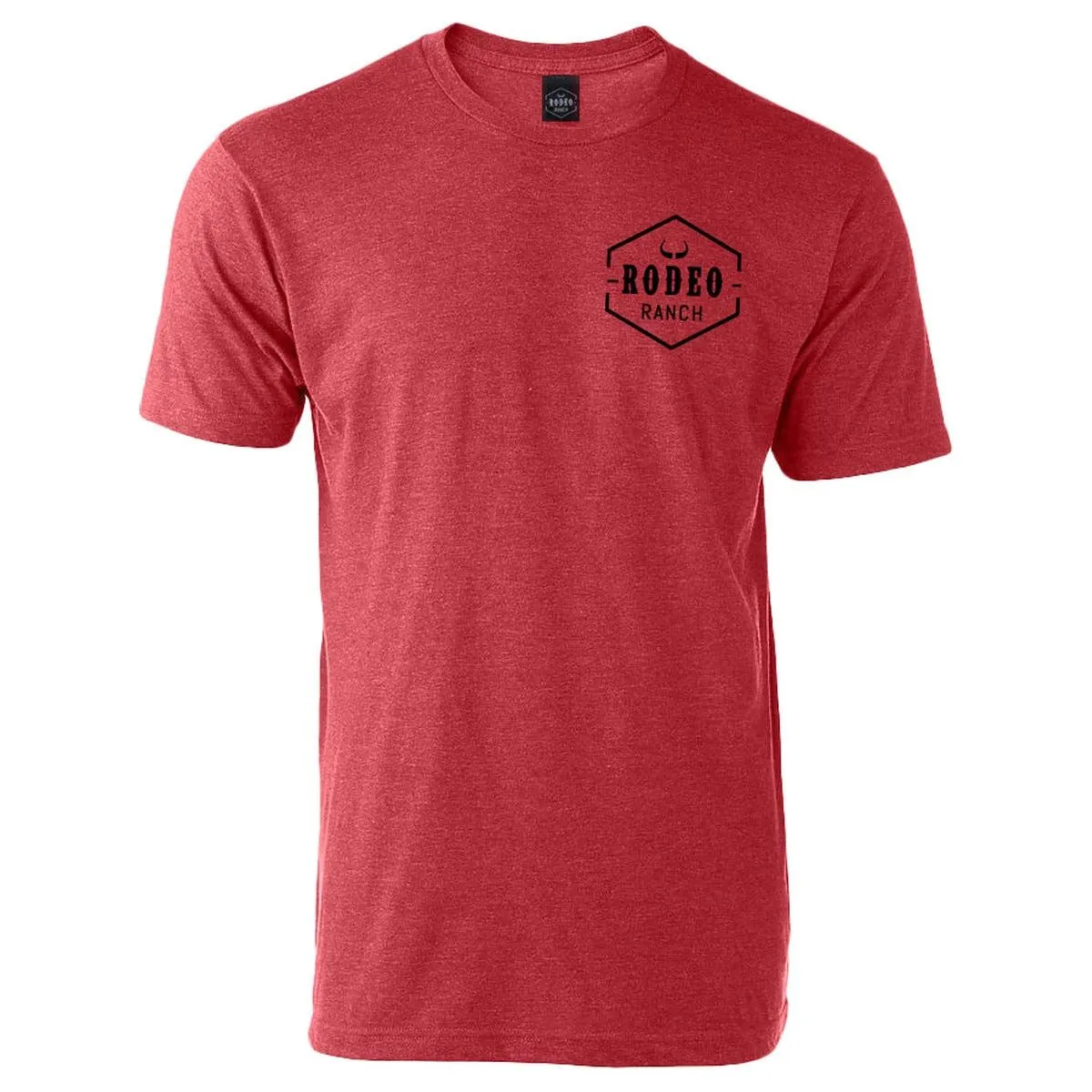 Rodeo Ranch Spur Flag Short Sleeve Shirt - Heather Red