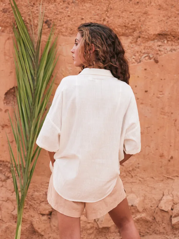 Roxy Beachy Nostalgia Shirt - Egret