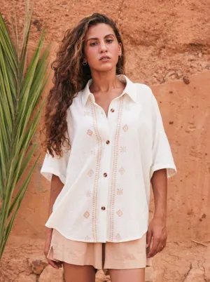 Roxy Beachy Nostalgia Shirt - Egret