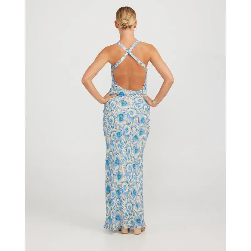 Rylee Maxi | Opal Blue Violet Tie Dye