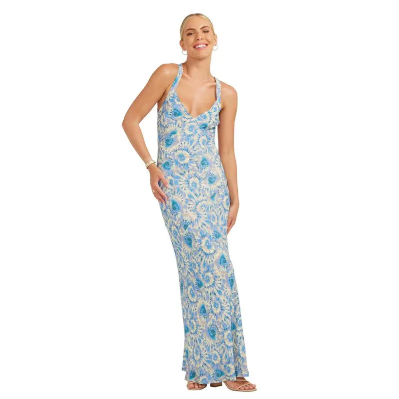 Rylee Maxi | Opal Blue Violet Tie Dye