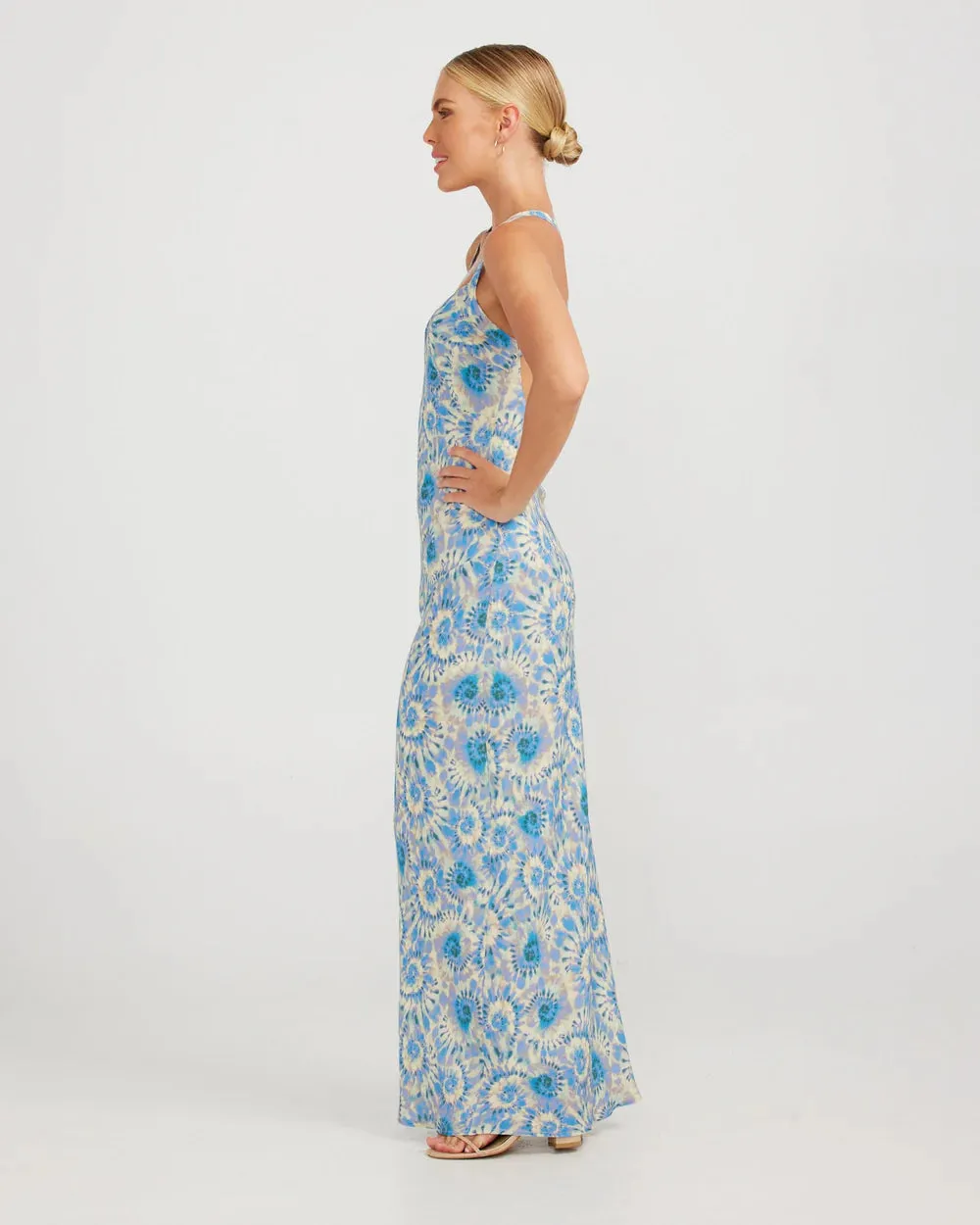 Rylee Maxi | Opal Blue Violet Tie Dye