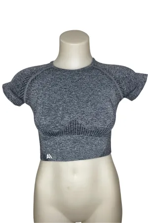 Sample Taylor Crop Tee Charcoal S