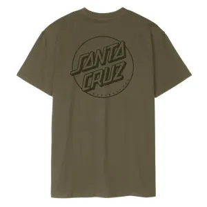 Santa Cruz T-Shirt Tonal Opus Dot Stripe T-Shirt - Uniform Green