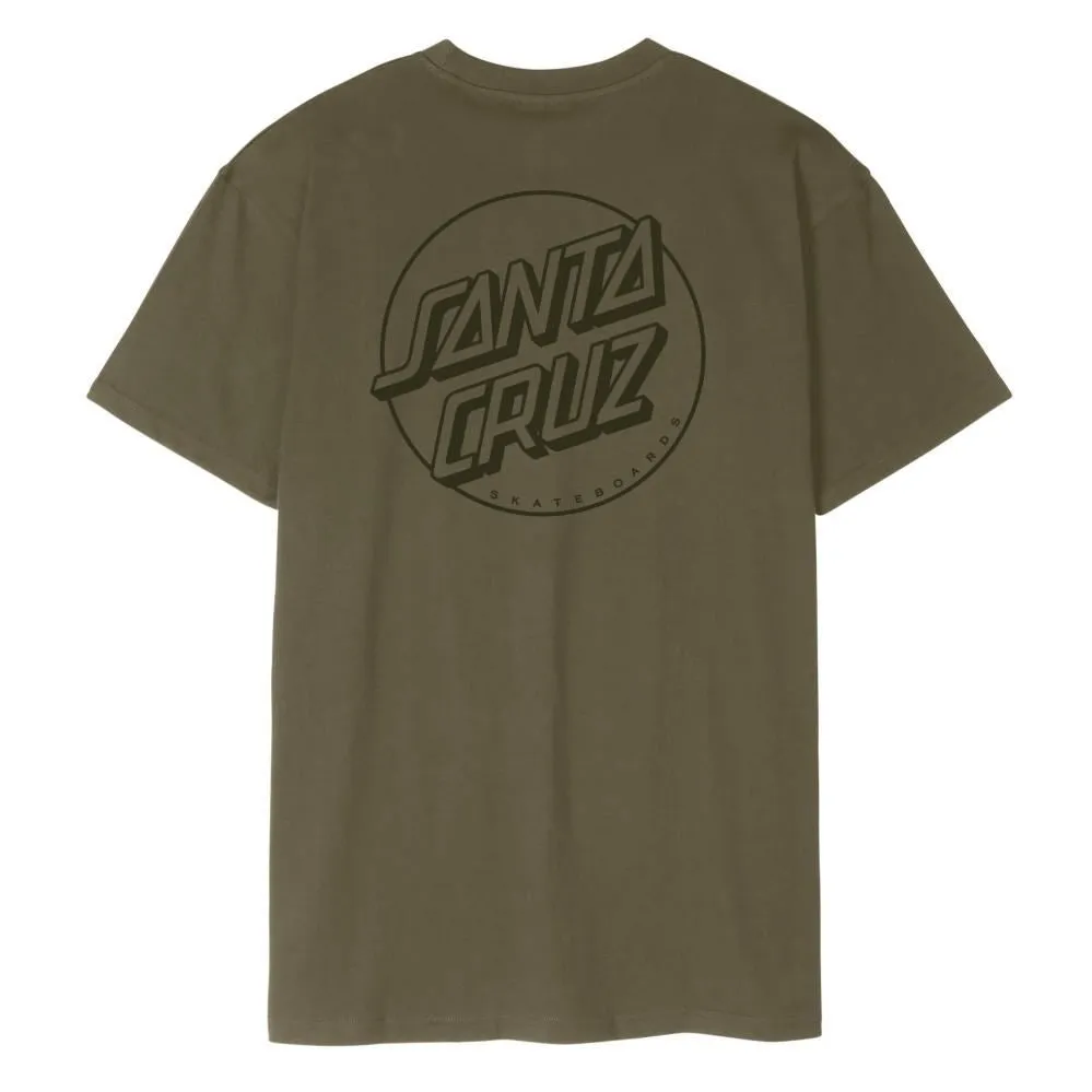 Santa Cruz T-Shirt Tonal Opus Dot Stripe T-Shirt - Uniform Green