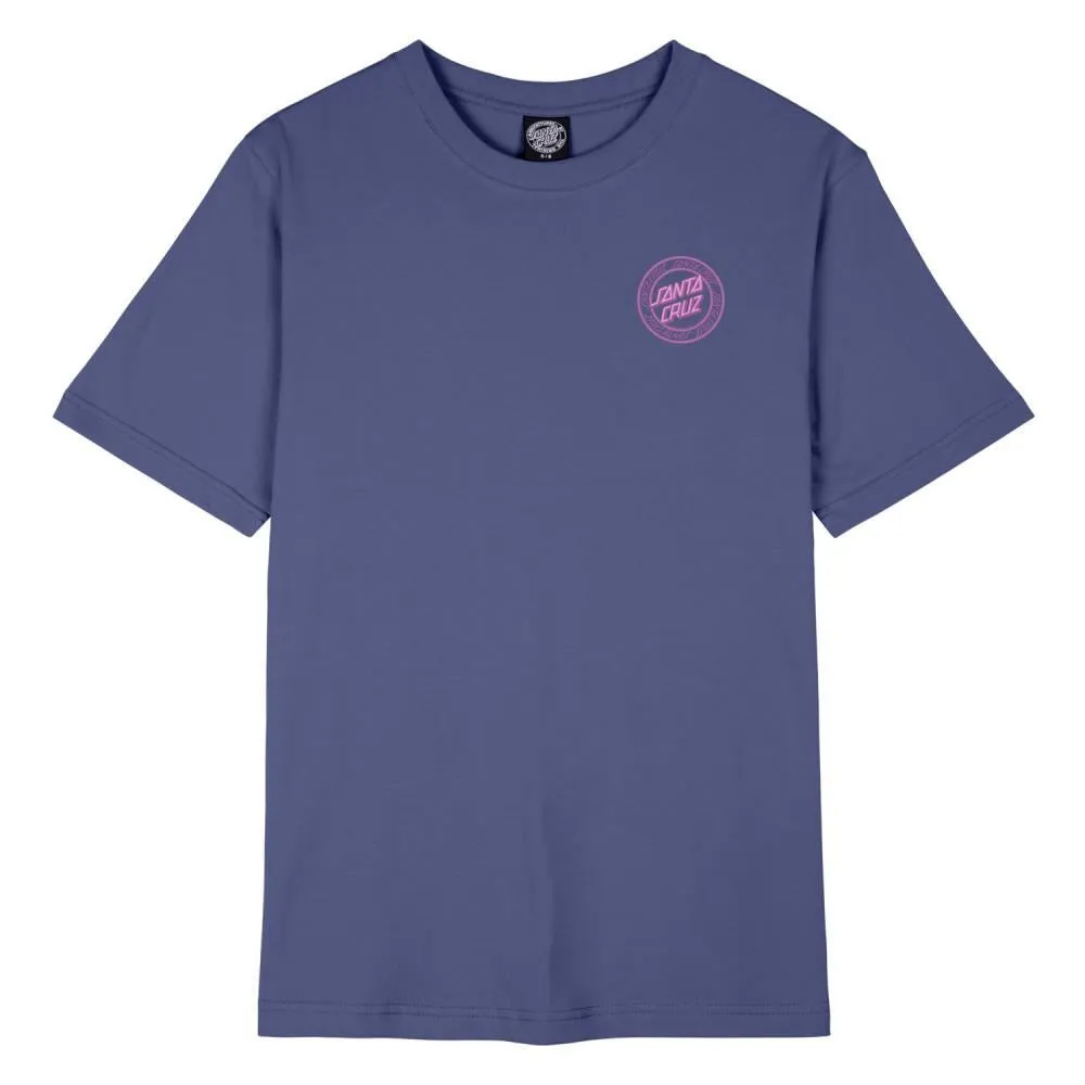 Santa Cruz Womens T-Shirt Check Outline Ringed Dot - Future Dusk