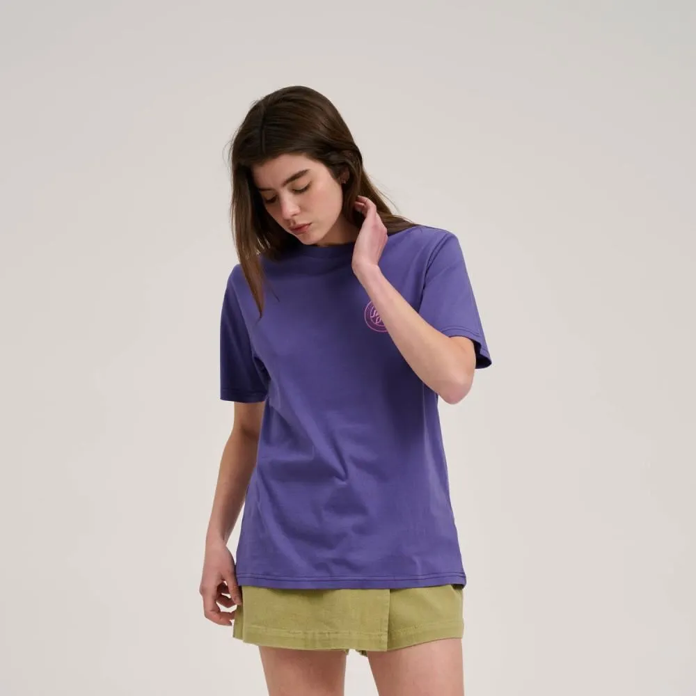 Santa Cruz Womens T-Shirt Check Outline Ringed Dot - Future Dusk