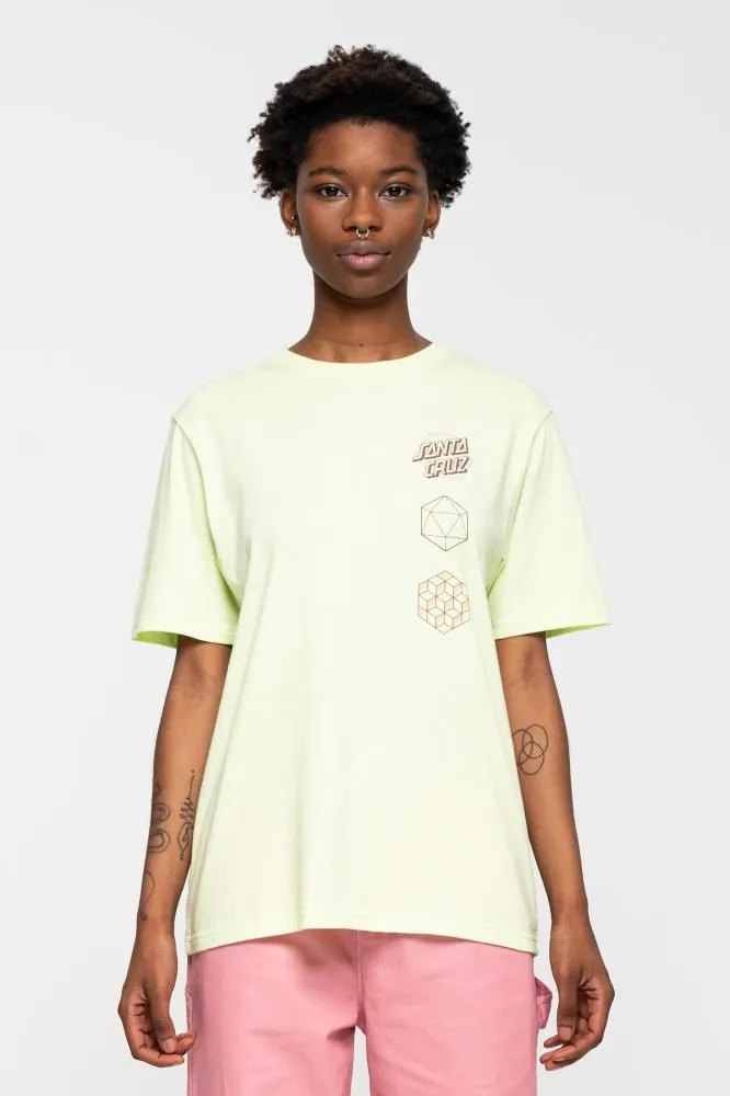 Santa Cruz Womens T-Shirt Japanese Optical Dot T-Shirt - Aloe Green