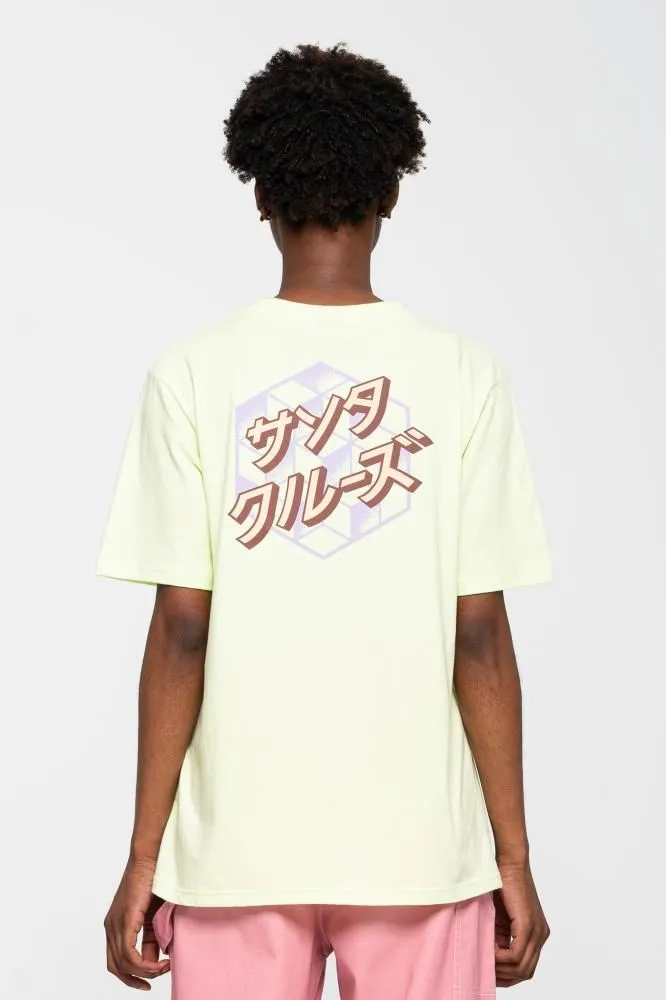 Santa Cruz Womens T-Shirt Japanese Optical Dot T-Shirt - Aloe Green