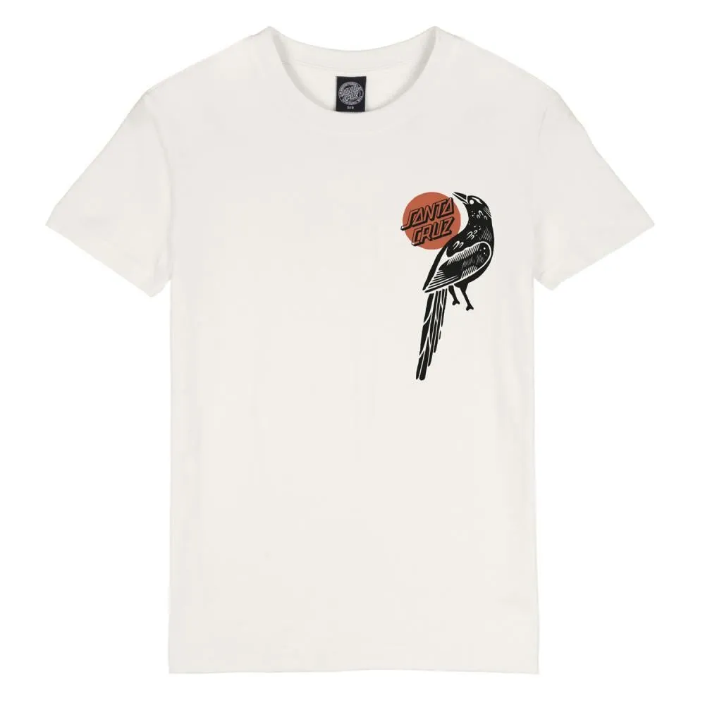 Santa Cruz Womens T-Shirt Raven - Optic White
