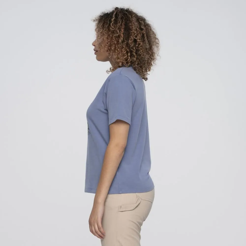 Santa Cruz Womens T-Shirt Rigid Screaming Hand T-Shirt - Navy Wash