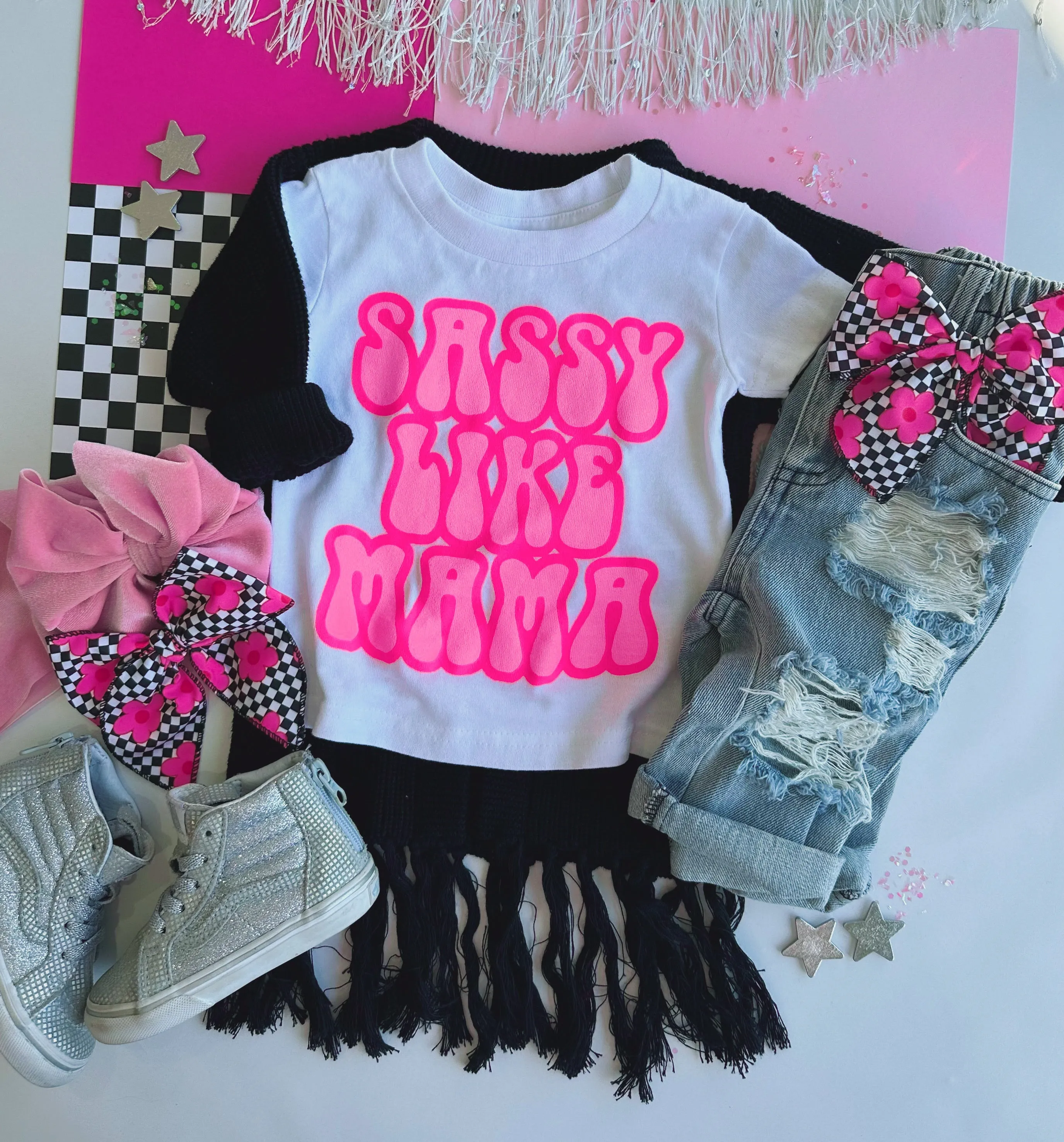 sassy like mama tee