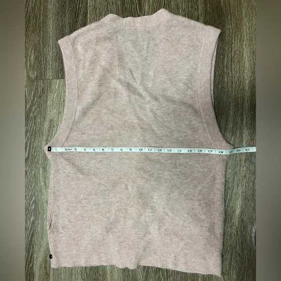 Scotch soda size smalll light pink vest fuzzy knit slip over
