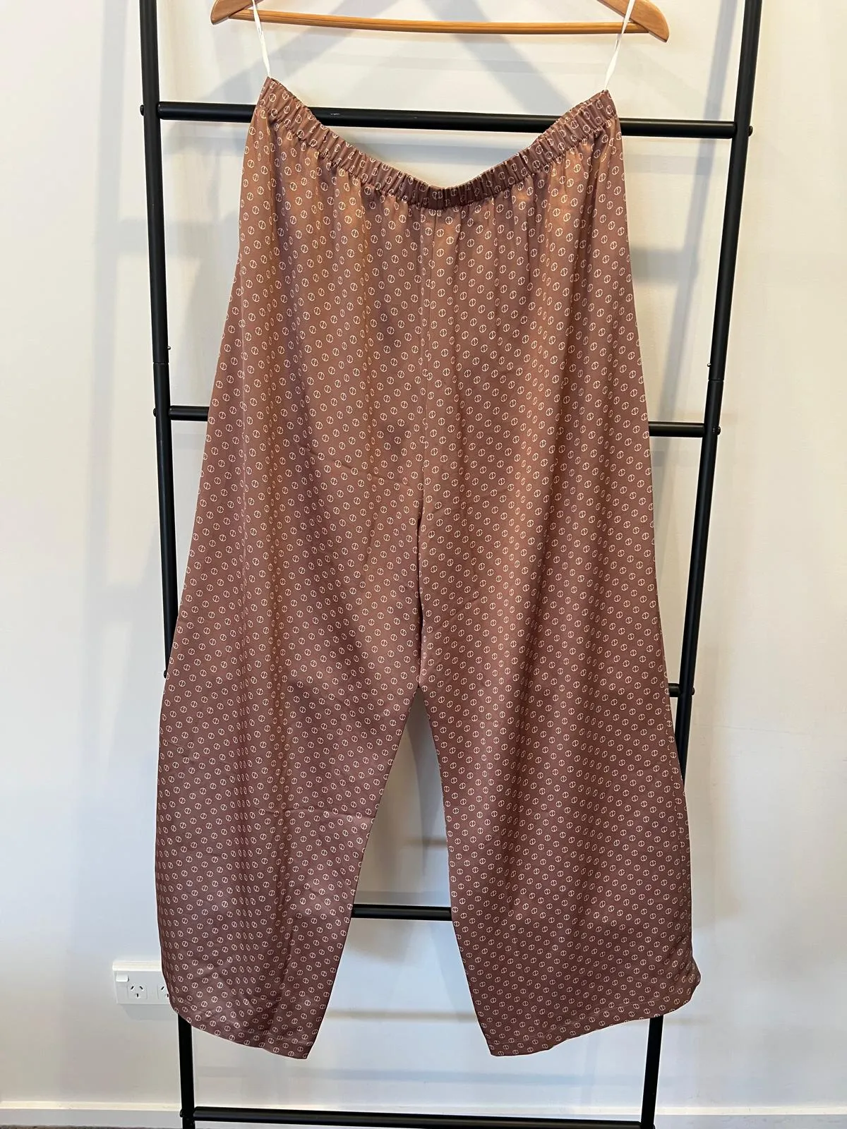 Seed Wide-leg patterned pants - size 14