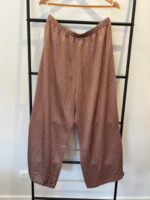 Seed Wide-leg patterned pants - size 14