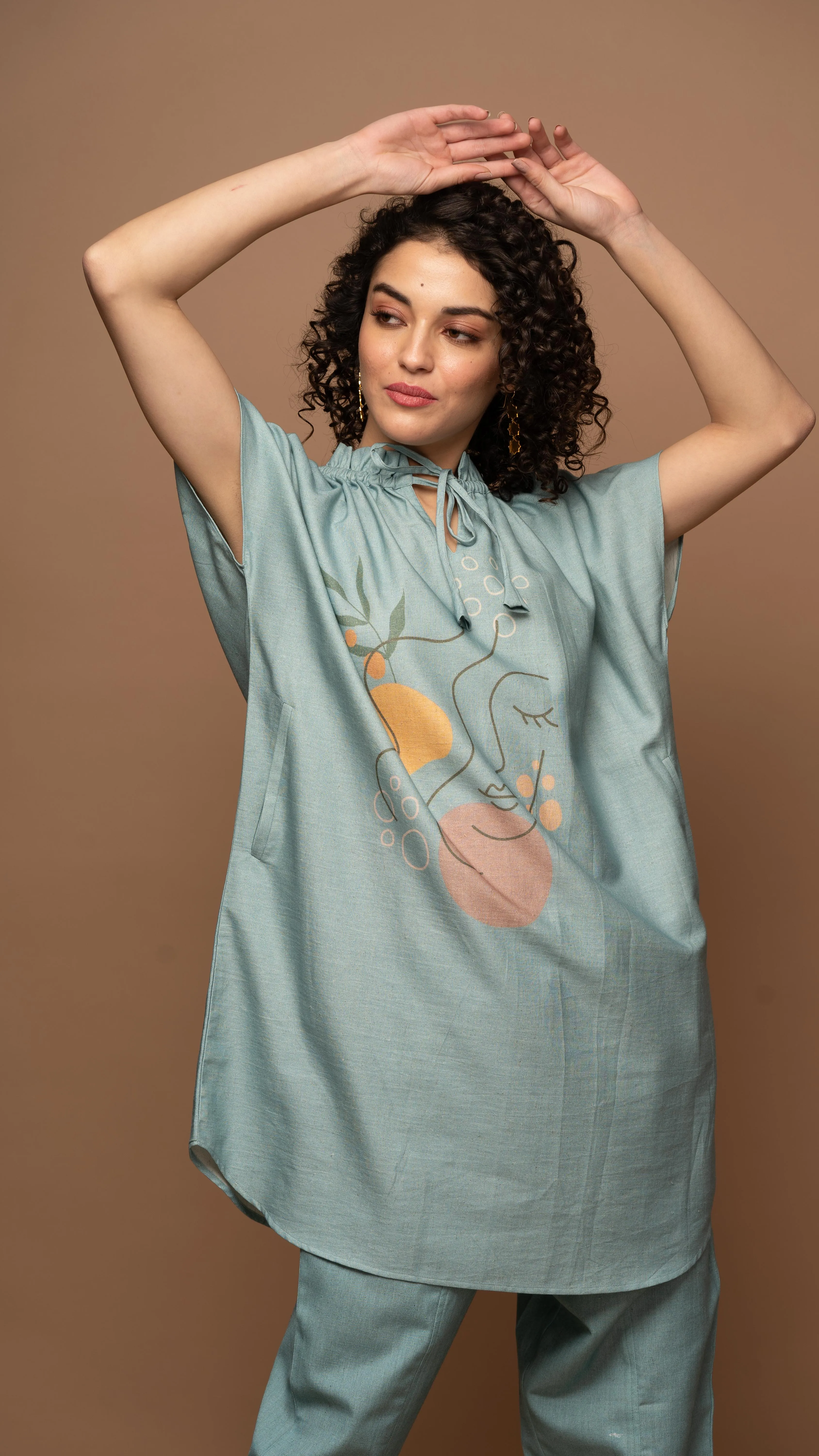 Serene Blue Peaceful Pause: Co-ord Pants Set