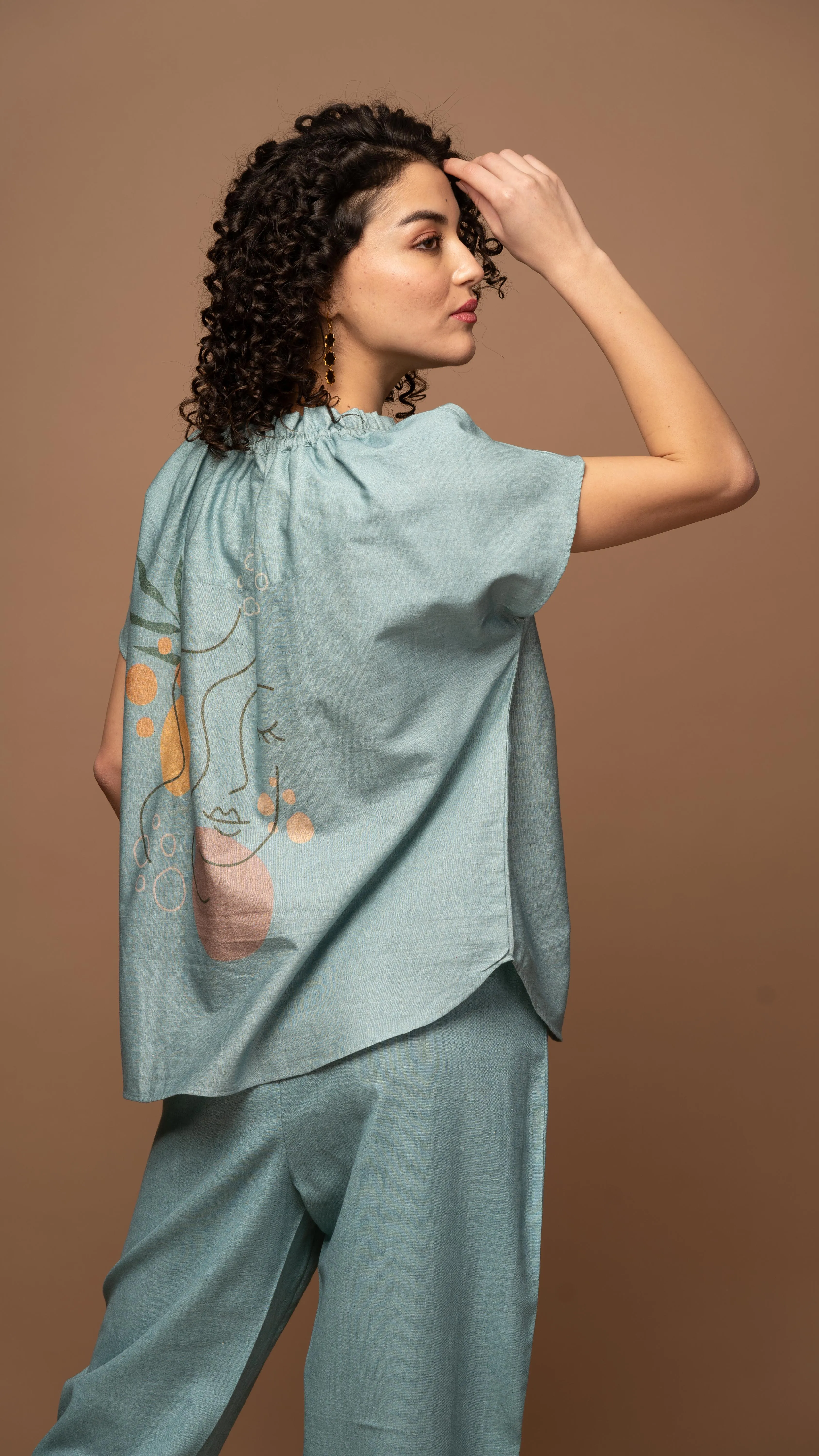Serene Blue Peaceful Pause: Co-ord Pants Set