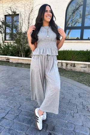 SERENE ESCAPE SMOCKED TOP