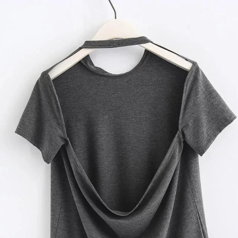 Sexy Open Back T-Shirt