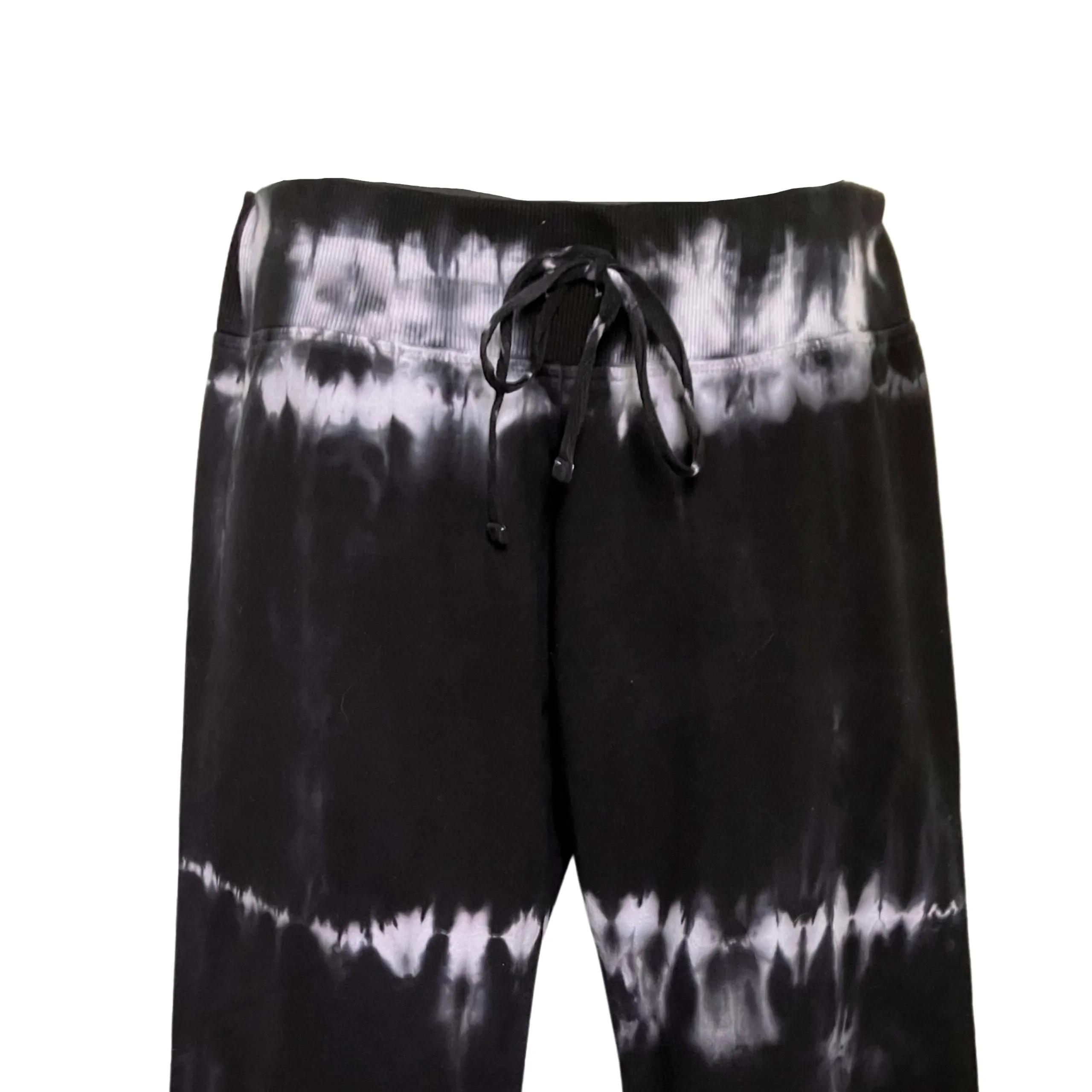 Shibori Black Tie Dye Sweatpants, Lounge Pants, Women, Teen