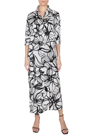 Silk Satin Button Down Dress