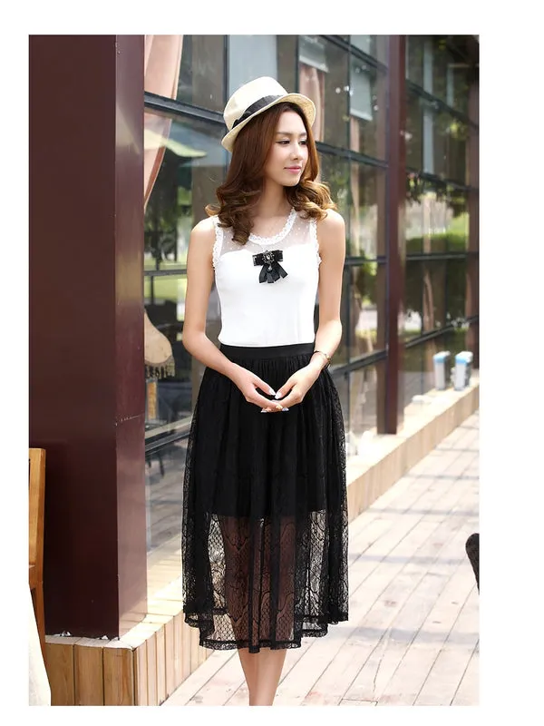 simple beauty mesh top