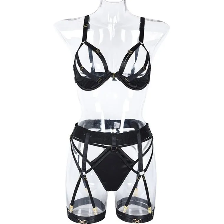 Simple Natural Ladies Underwear Bra Set