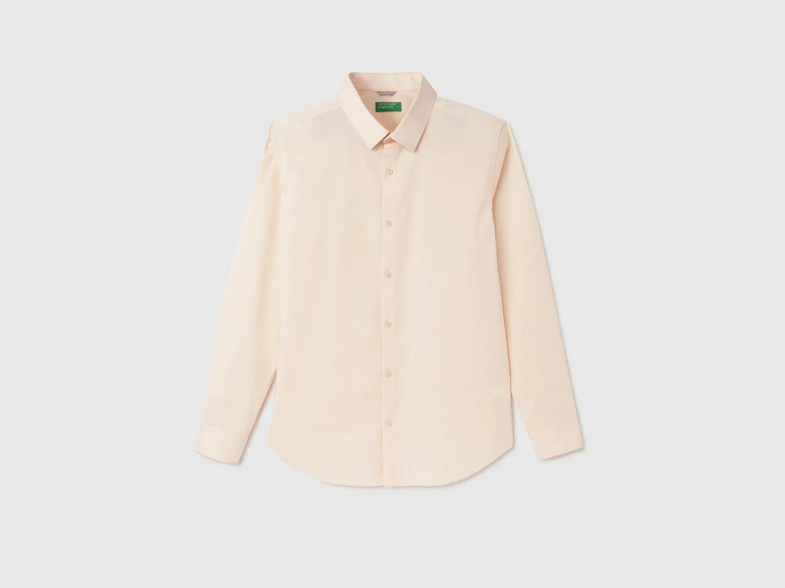 SLIM FIT SPREAD COLLAR SOLID SHIRT