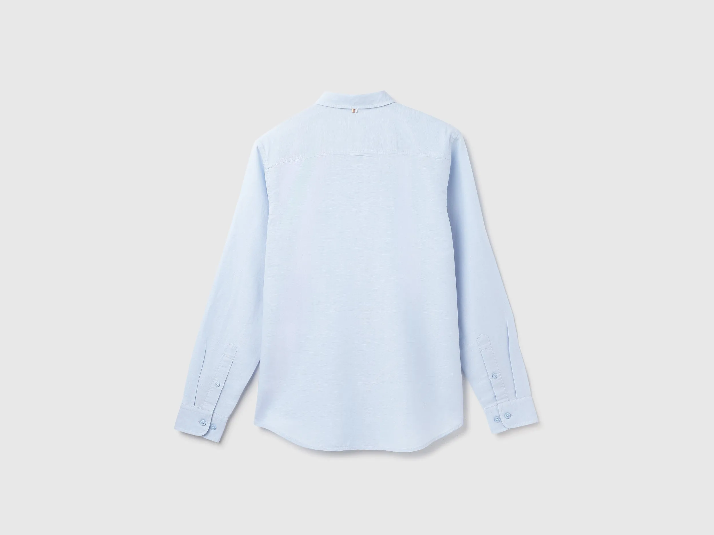 Slim Fit Spread Collar Solid Shirt