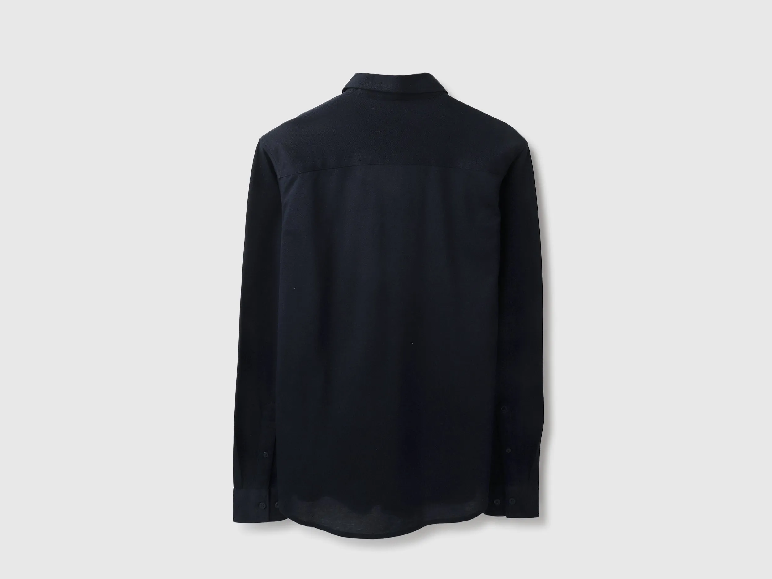 Slim Fit Spread Collar Striped Shirt