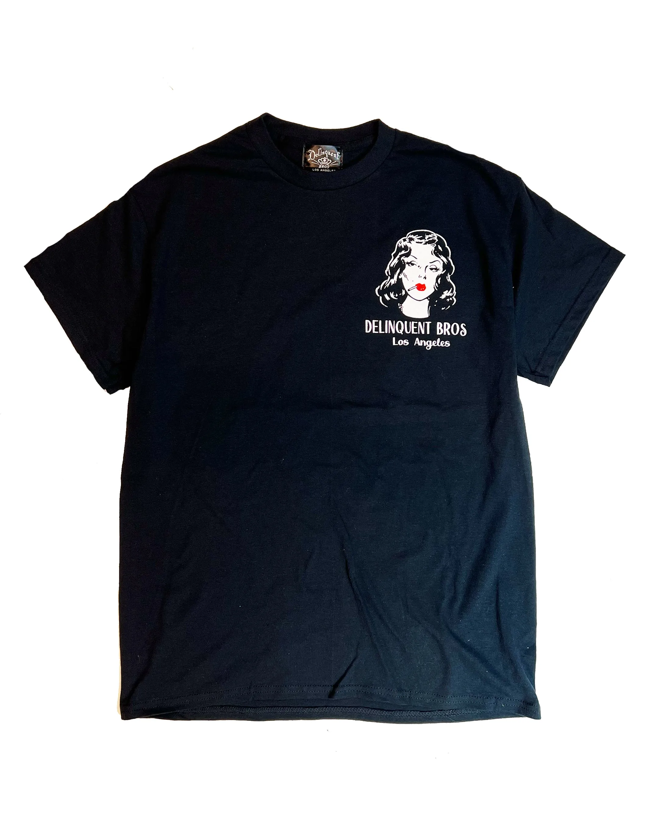Smoke Girl Tee in Black
