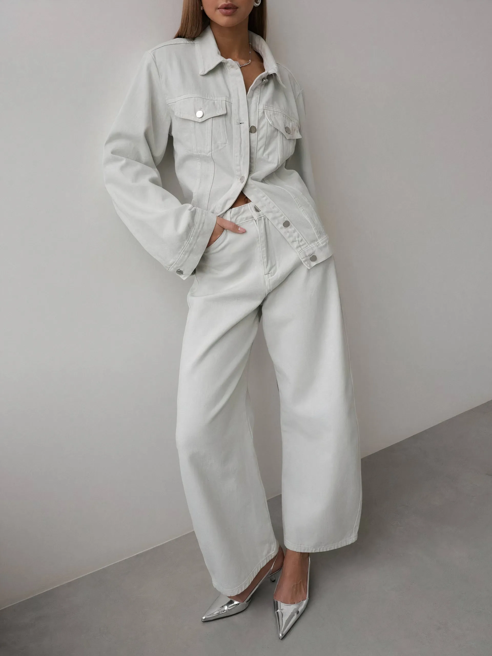 Snow White Palazzo Pants