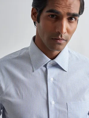 SOFT BLUE GINGHAM CHECK SHIRT