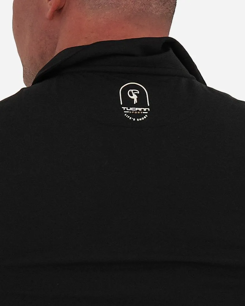 Solid Black Polo
