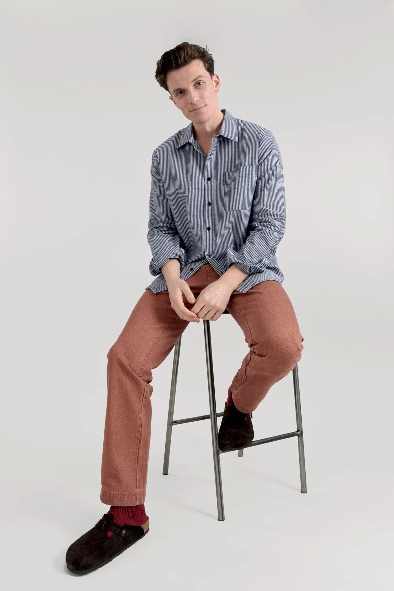 Spectre Men's Organic Cotton Shirt | Blue