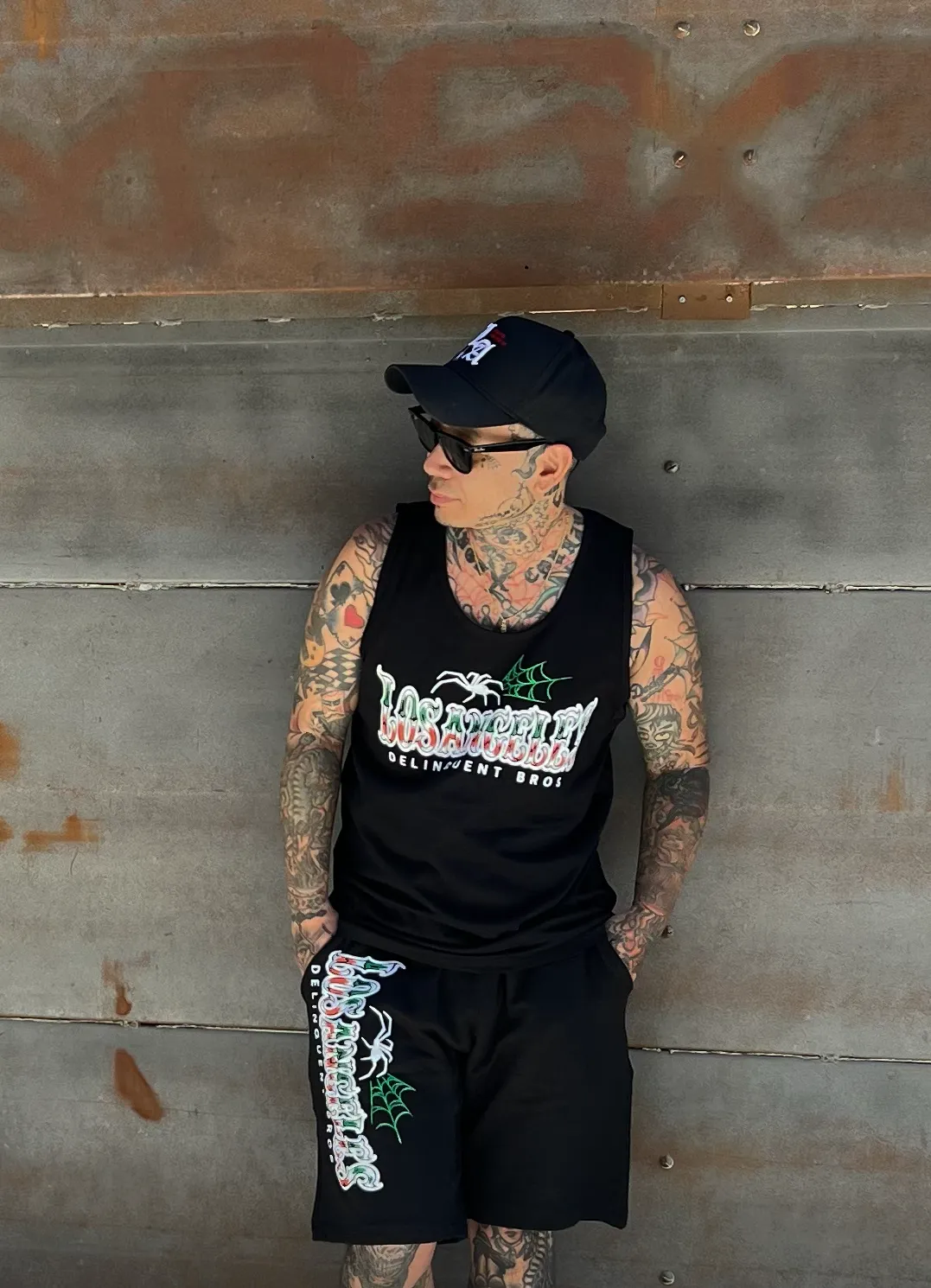 Spider Tank Top in Black