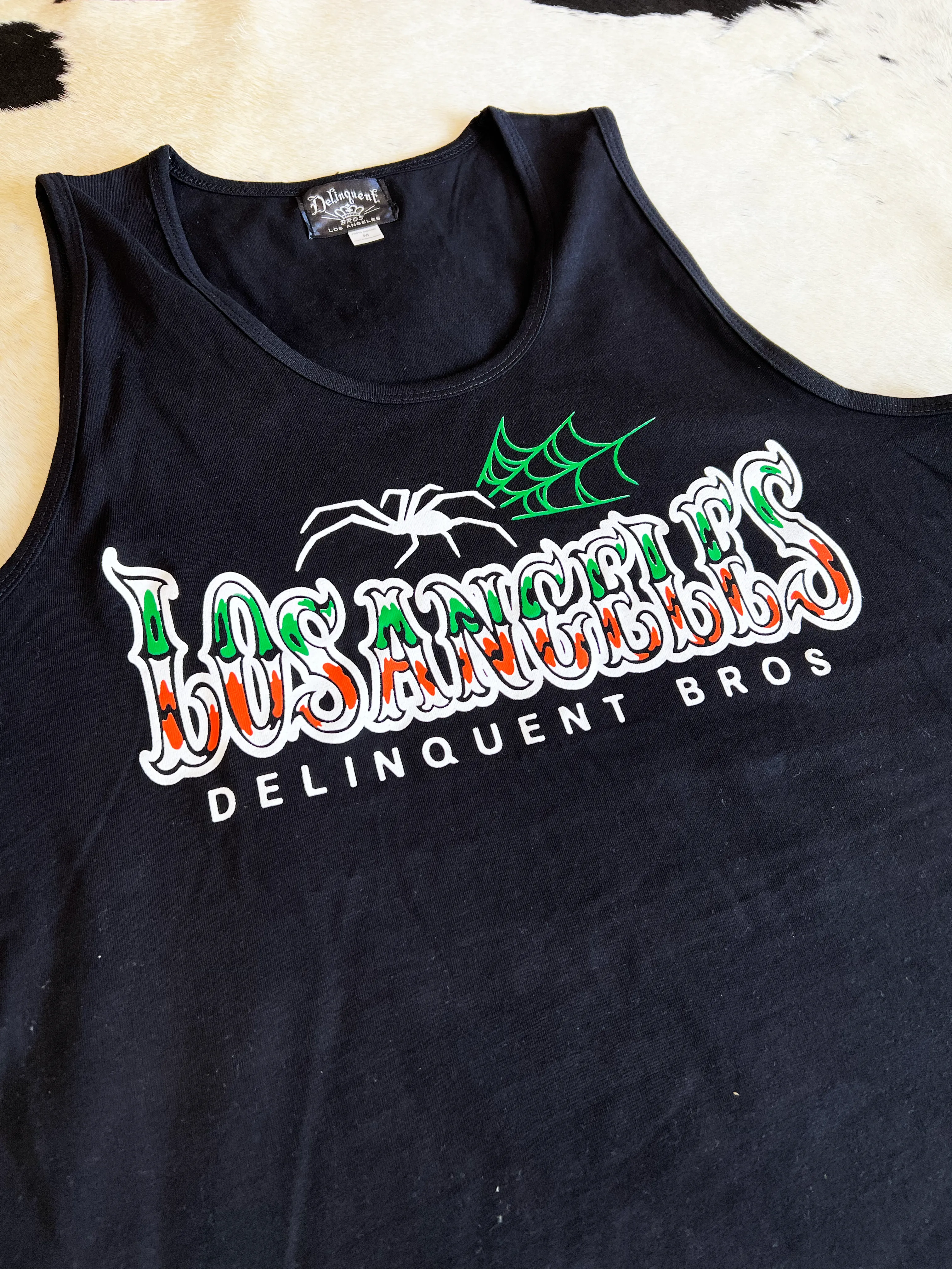Spider Tank Top in Black