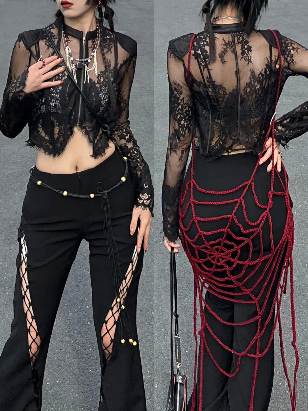 spider web vest    KF83776