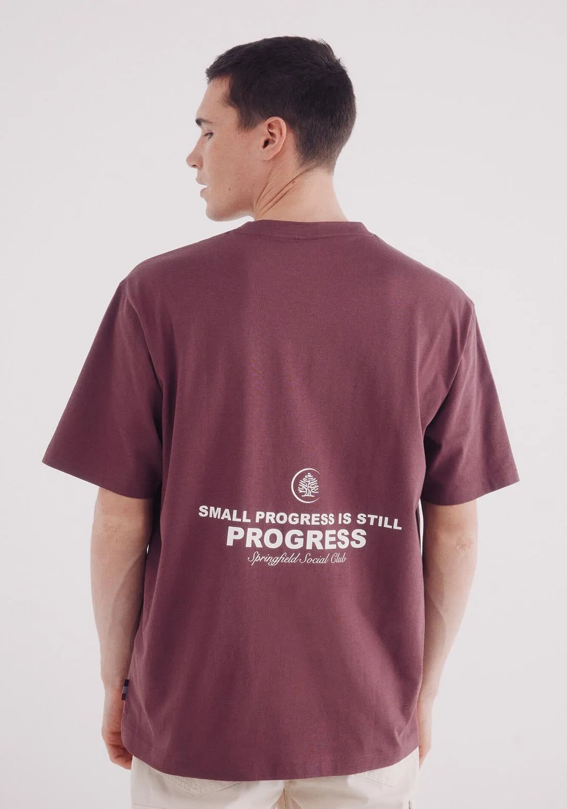 Springfield Club Logo T-Shirt - Wine