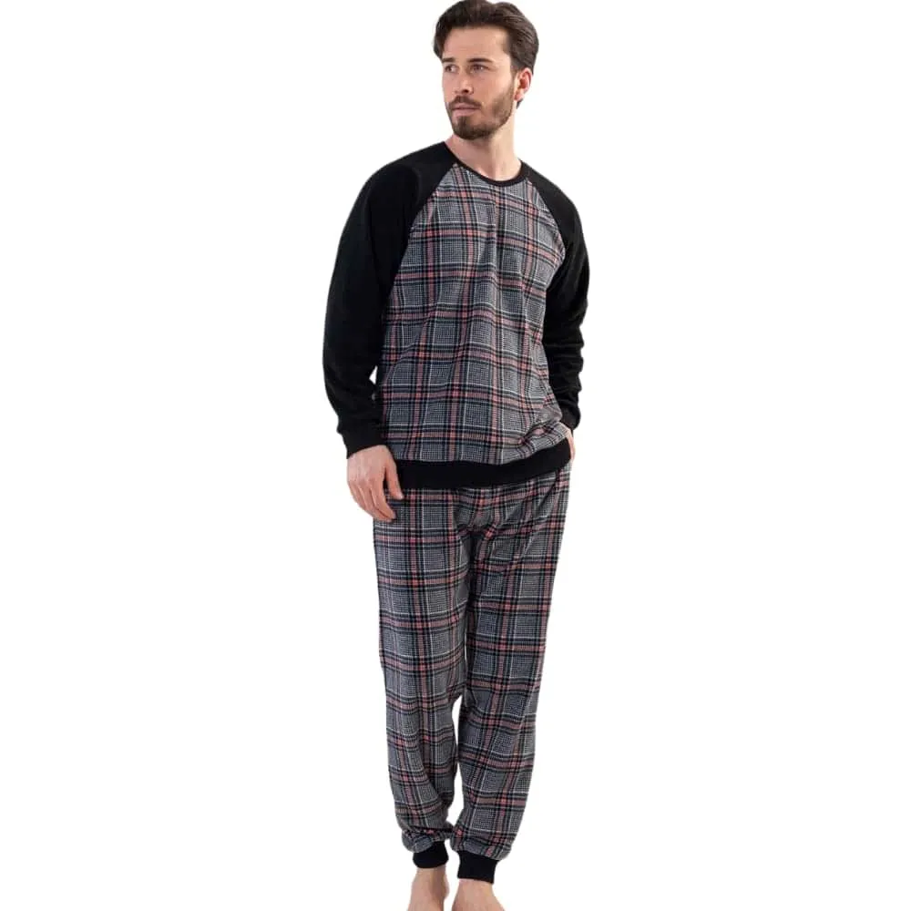 Square Pattern Fleece PJ S-16