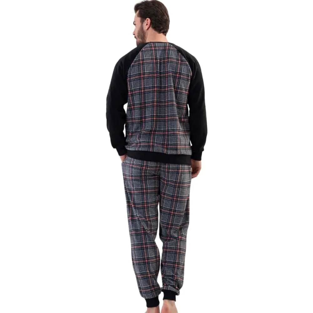 Square Pattern Fleece PJ S-16